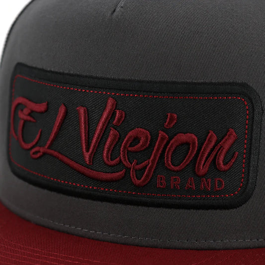 EL VIEJON EVPatch Flat Visor Cap , Dark Grey