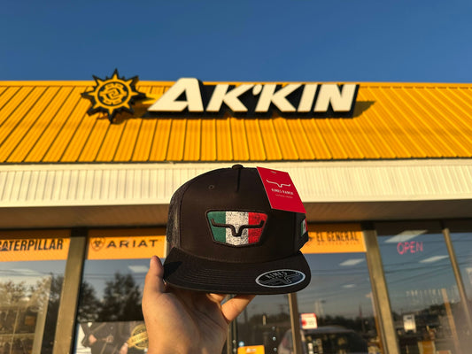 KIMES RANCH Tri Color Cap, Black