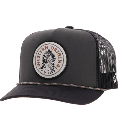 HOOEY Quanah Circle Patch Cap, Grey