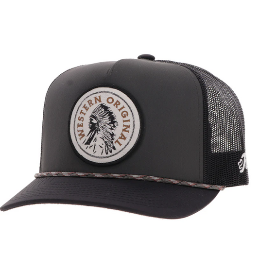 HOOEY Quanah Circle Patch Cap, Grey