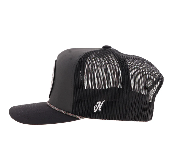 HOOEY Quanah Circle Patch Cap, Grey